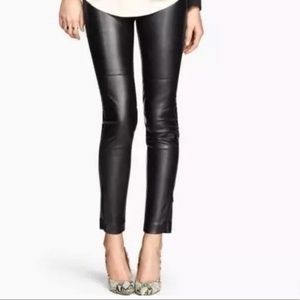 H&M Influencers Favorite Leather Leggings Size 4